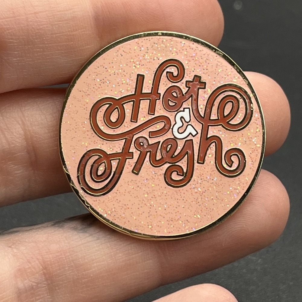 Hot & Fresh Glitter Lapel Hat Pin